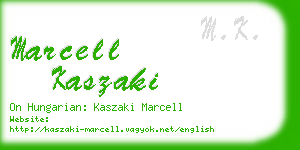 marcell kaszaki business card